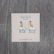 Load image into Gallery viewer, Twill & Print Glitter Star Stitch Markers