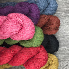 Load image into Gallery viewer, Non Binary Pride Gloves x Highland Alpaca Knitting Kit