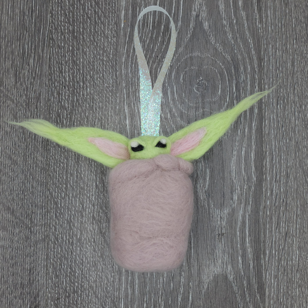 Handmade Baby Yoda Ornament by Witch vs Bitch