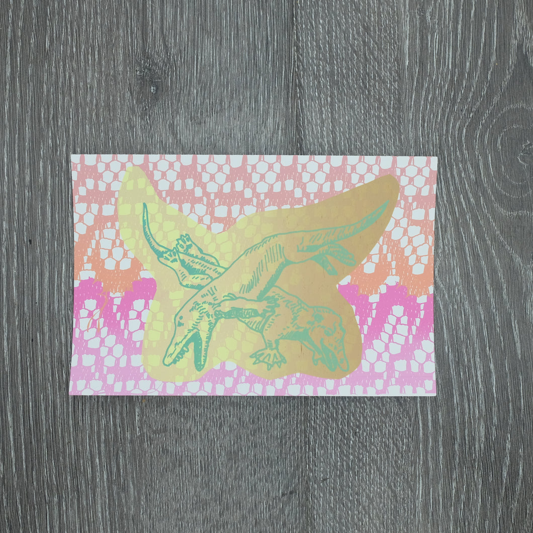 Dinosaur Prints/Postcards by Vee's Art