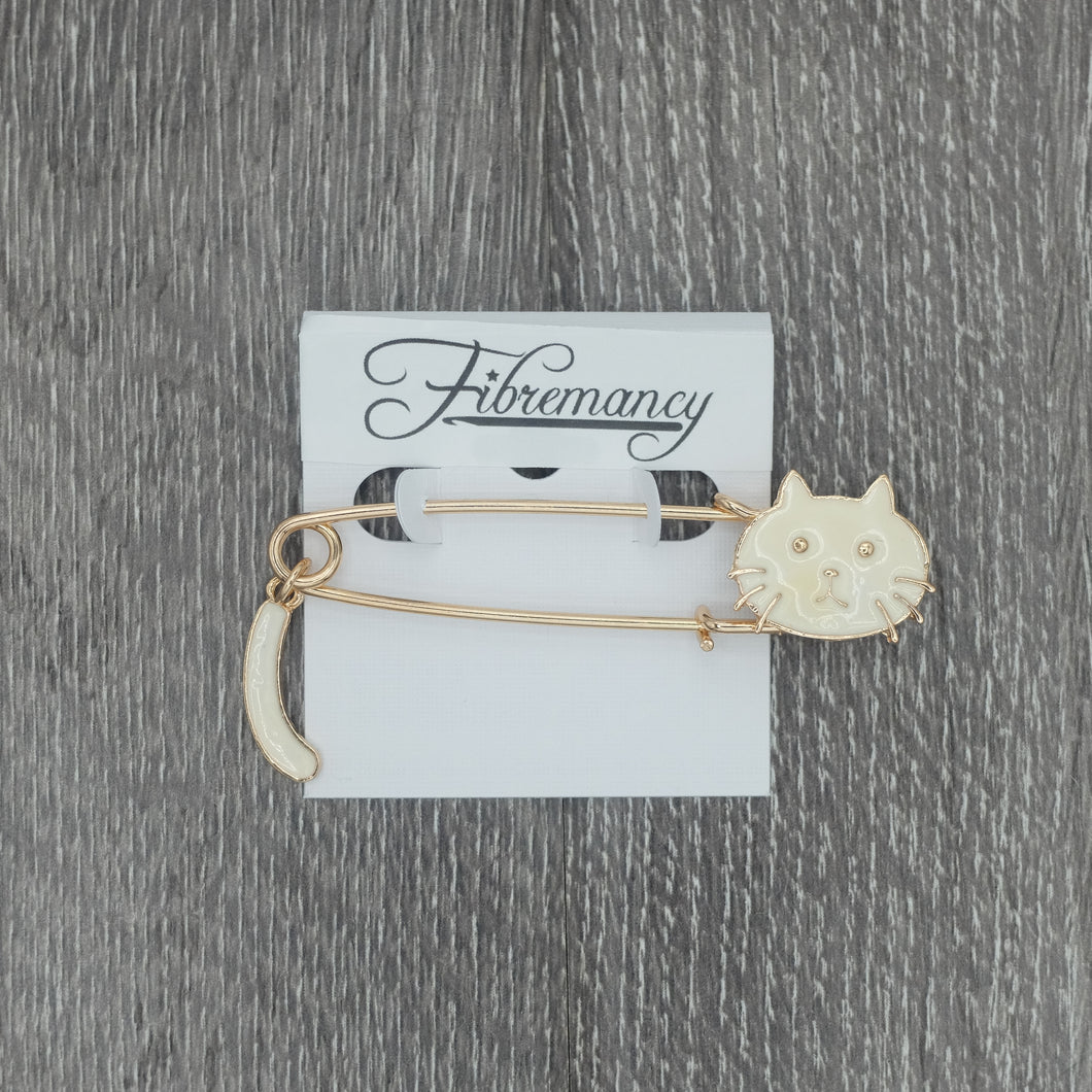 Fibremancy Cat Shawl Pins