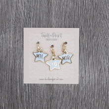 Load image into Gallery viewer, Twill &amp; Print Glitter Star Stitch Markers

